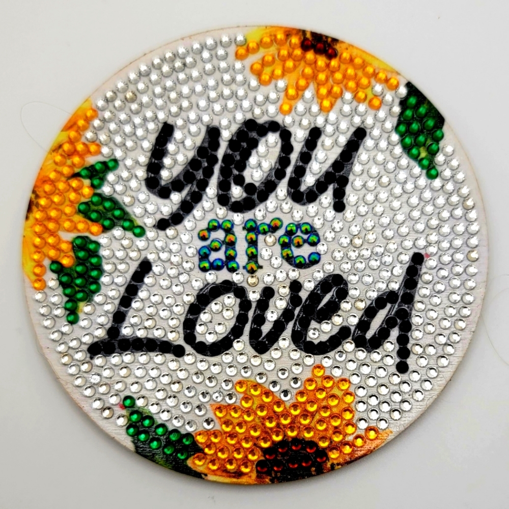 You Are Loved Sunflower 🌻 Coaster - Picture 1 of 4